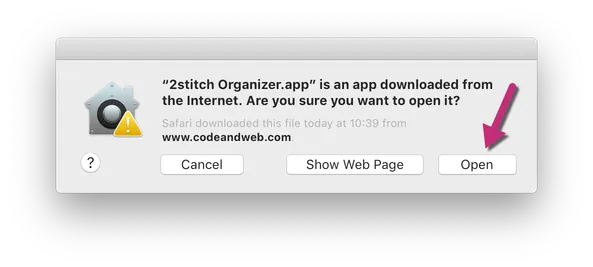 Avviso di sicurezza macOS